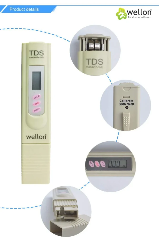  WELLON Pocket Digital LCD TDS Water Quality Tester