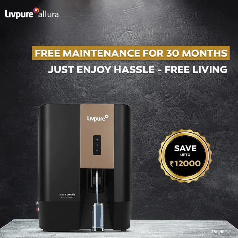 Best Water Purifier with Low Maintenance Cost: Livpure